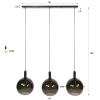 WoonStijl Hanglamp Sfera Tricolore 3-lichts Artic zwart