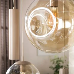 WoonStijl Hanglamp Stellar pendel 5+4-lichts Beige