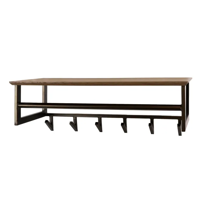 WoonStijl Kapstok Bruno 6 haken Drift bruin