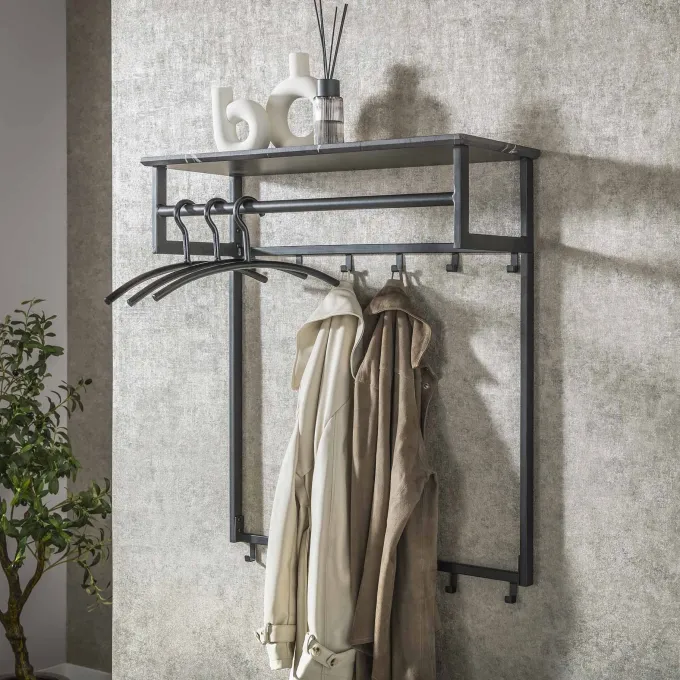 WoonStijl Kapstok Ceramic roede 12 haaks