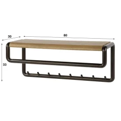 WoonStijl Kapstok Luno met 8 haken