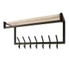 WoonStijl Kapstok Terra roede en hoedenplank 2x7 haken