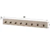 WoonStijl Kapstok Travino 8 haken - 80 cm