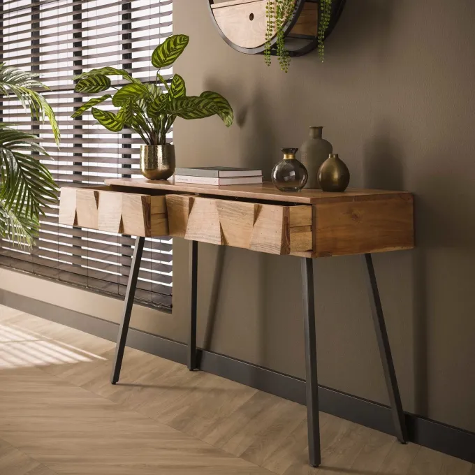 WoonStijl Kaptafel / Sidetable Demn acacia
