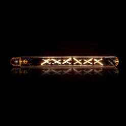 WoonStijl Lichtbron LED filament buis 30 cm - E27 4W 2100K 280lm dimbaar/Amberkleurig glas