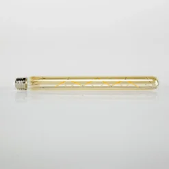 WoonStijl Lichtbron LED filament buis 30 cm - E27 4W 2100K 280lm dimbaar/Amberkleurig glas