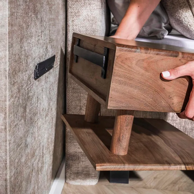 WoonStijl Nachtkastje Carve Shelve met 1 lade