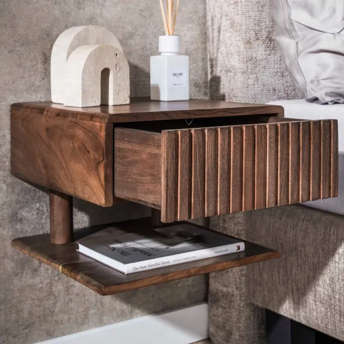 WoonStijl Nachtkastje Carve Shelve met 1 lade
