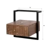 WoonStijl Nachtkastje Carve Air XS 1 lade acacia bruin