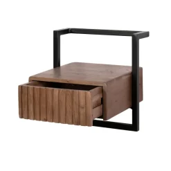 WoonStijl Nachtkastje Carve Air XS 1 lade acacia bruin