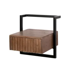 WoonStijl Nachtkastje Carve Air XS 1 lade acacia bruin