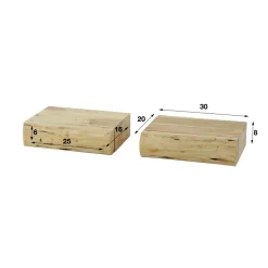 WoonStijl Nachtkastje 1 lade set van 2 tree XS acacia