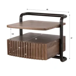 WoonStijl Nachtkastje Linea zwevend met 1 Lade