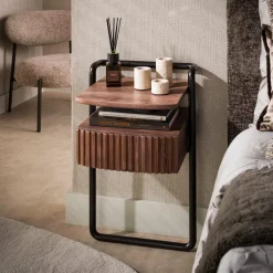 WoonStijl Nachtkastje Linea 1 lade Acacia
