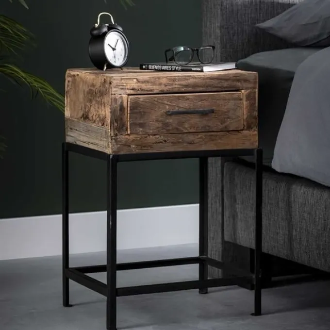 WoonStijl Nachtkastje lodge met 1 lade