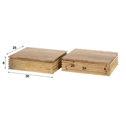 WoonStijl Nachtkastje 1L set van 2 layer XS