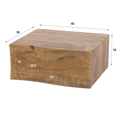 WoonStijl Nachtkastje Ocean 1L mango
