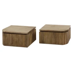 WoonStijl Nachtkastje set van 2 Wave links en rechts afgerond
