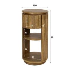 WoonStijl Nachtkastje Wave XS met 1 lade