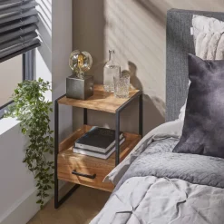 WoonStijl Nachtkastje XS niche Acacia met 1 lade
