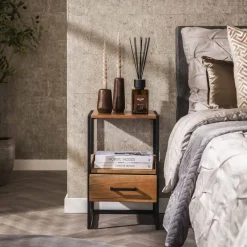 WoonStijl Nachtkastje XS niche Acacia met 1 lade