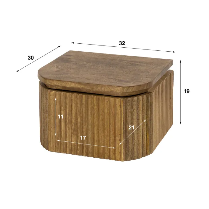 WoonStijl Nachtkastje XS zwevend 1L Wave