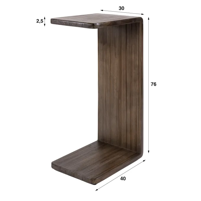 WoonStijl Overzettafel Maya Teak espresso