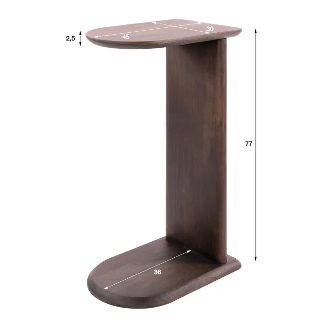 WoonStijl Overzettafel Mova Acacia bruin