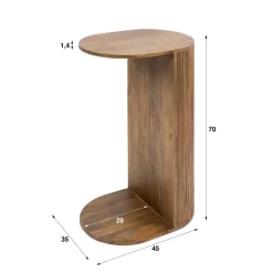 WoonStijl Overzettafel Wave mango zand