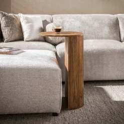 WoonStijl Overzettafel Wave mango zand