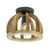 WoonStijl Plafondlamp gebogen houten spijl