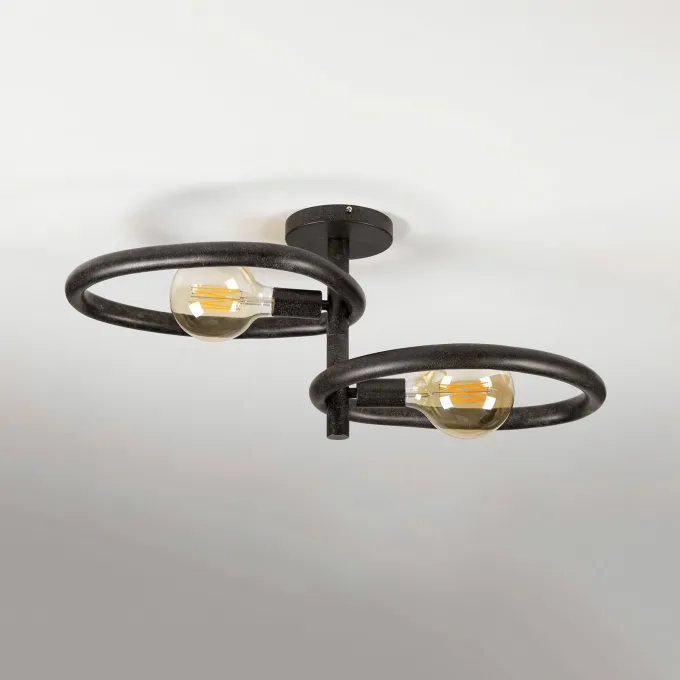WoonStijl Plafondlamp Pebble met 2 lichtpunten