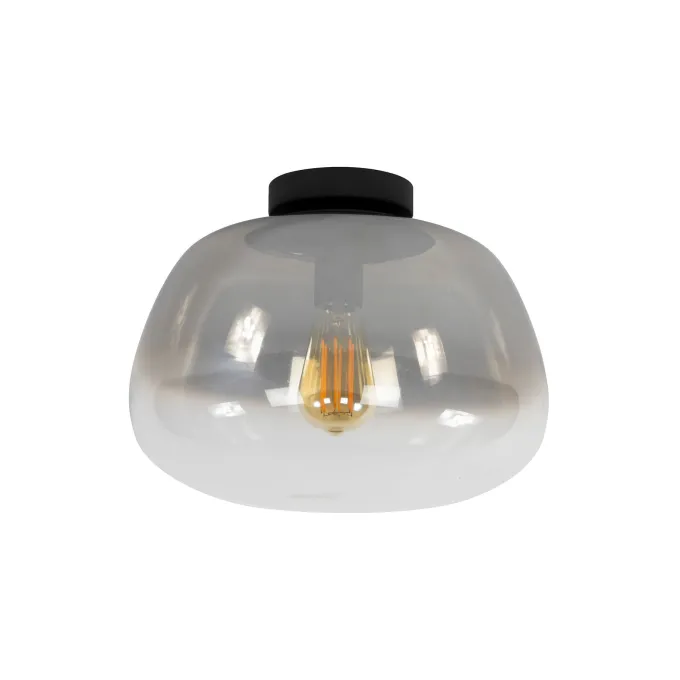WoonStijl Plafondlamp Pulse Shaded Smoke grey glas