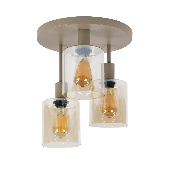 WoonStijl Plafondlamp Sepiora 3L Beige