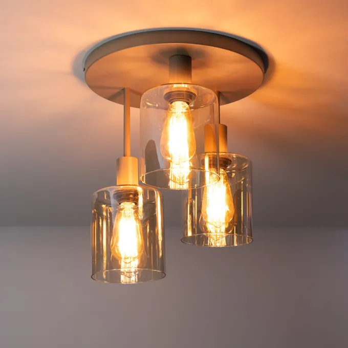 WoonStijl Plafondlamp Sepiora 3L Beige