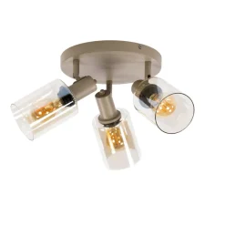 WoonStijl Plafondlamp Sepiora rond 3-lichts Beige