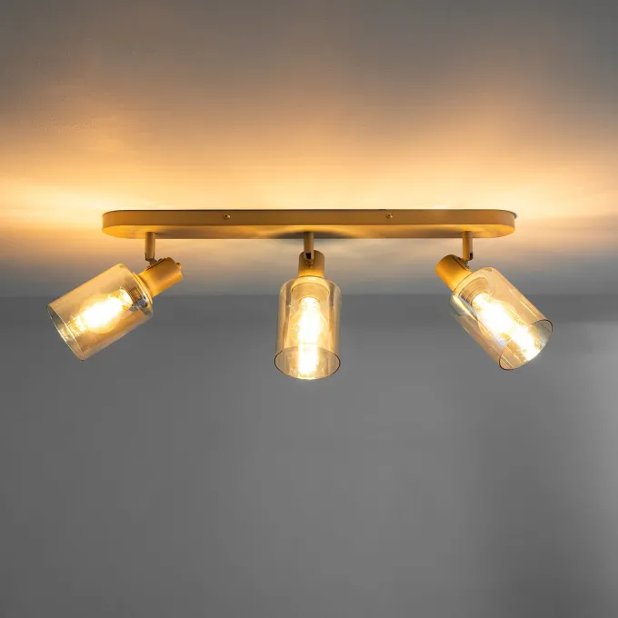 WoonStijl Plafondlamp Sepiora 3-lichts Beige