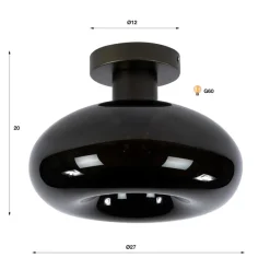 WoonStijl Plafondlamp Soll Sienna bruin