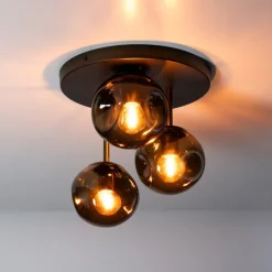 WoonStijl Plafondlamp Stellar 3-lichts Sienna bruin