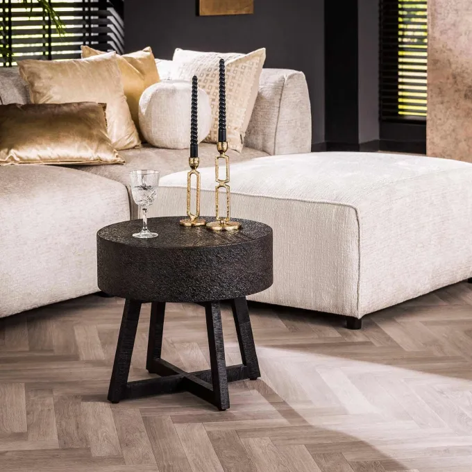 WoonStijl Salontafel Ø50 bulky ferro