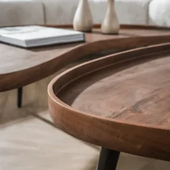 WoonStijl Salontafel Carve organisch set van 2