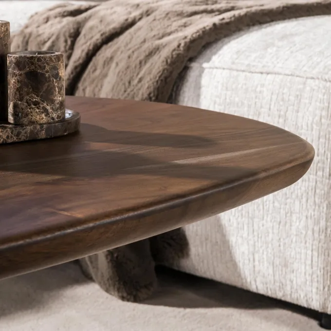 WoonStijl Salontafel Central 135 cm Acacia Bruin