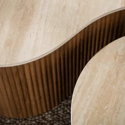 WoonStijl Salontafel Ceramo grande set van 2 Keramiek Travertin