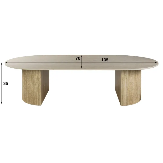 WoonStijl Salontafel Romano Arch 135 cm