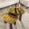 WoonStijl Salontafel S Eclipse goud antiek finish