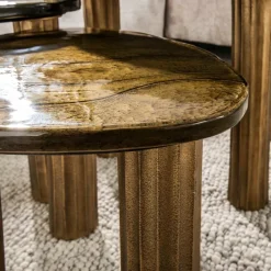 WoonStijl Salontafel S Eclipse goud antiek finish