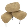 WoonStijl Salontafel set van 3 vierhoekig ray metal