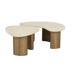 WoonStijl Salontafel set van 2 organic ceramic