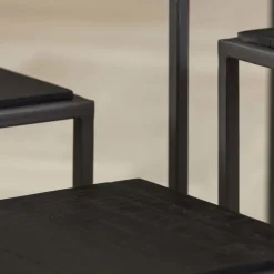 WoonStijl Salontafel set van 4 Teca black