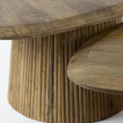WoonStijl Salontafel set van 2 wave driehoekig blad